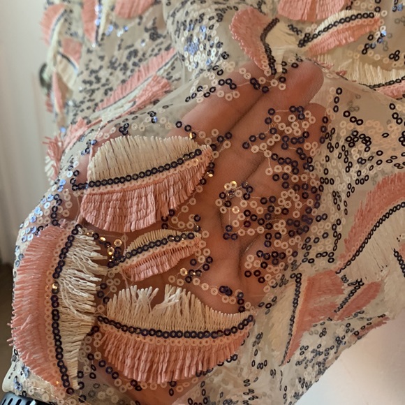 ZARA sheer, sequin blouse - Picture 3 of 7